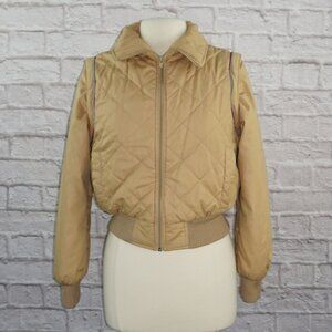 Vintage 70s Quilted Sherpa Ski Jacket